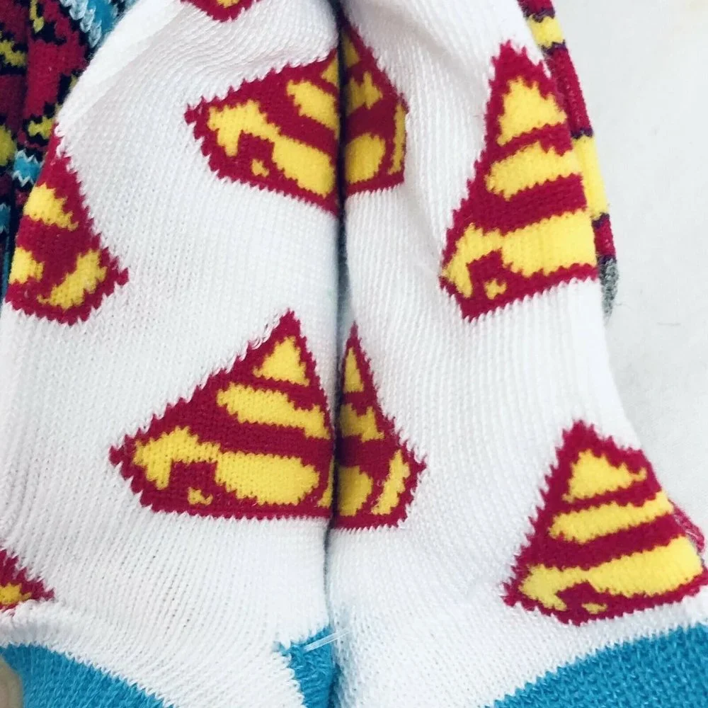 Supergirl Socks 9 Pair Girls Size 13-4‎ NWT